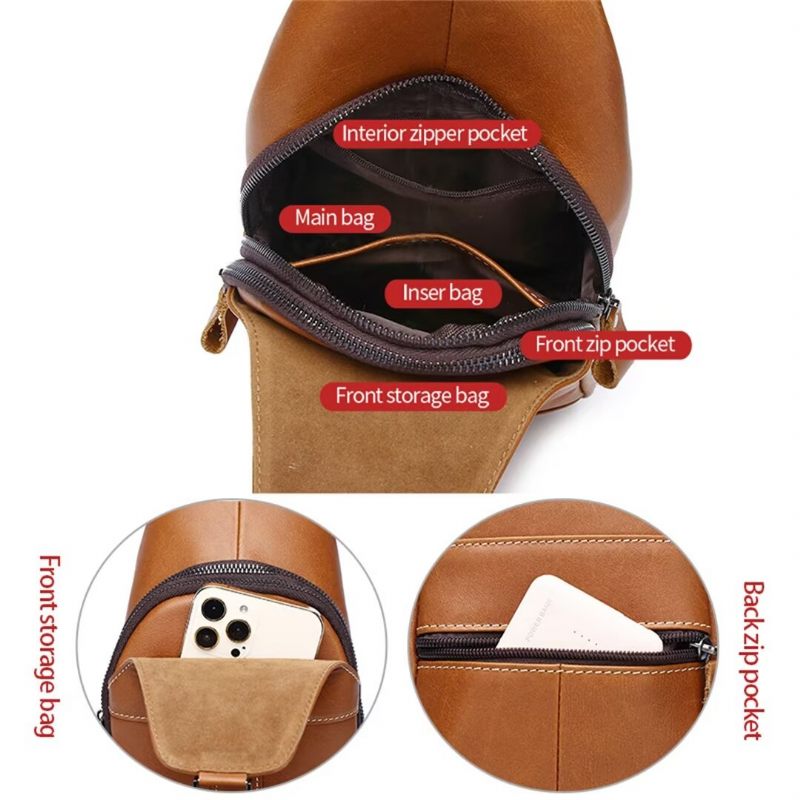 Bolsa Ombro Masculina Atemporal Em Couro Vaca Liso - Preto