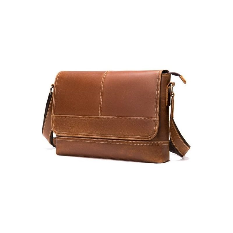 Bolsa Ombro Masculina Chique Com Fecho Capa Mensageiro Crossbody