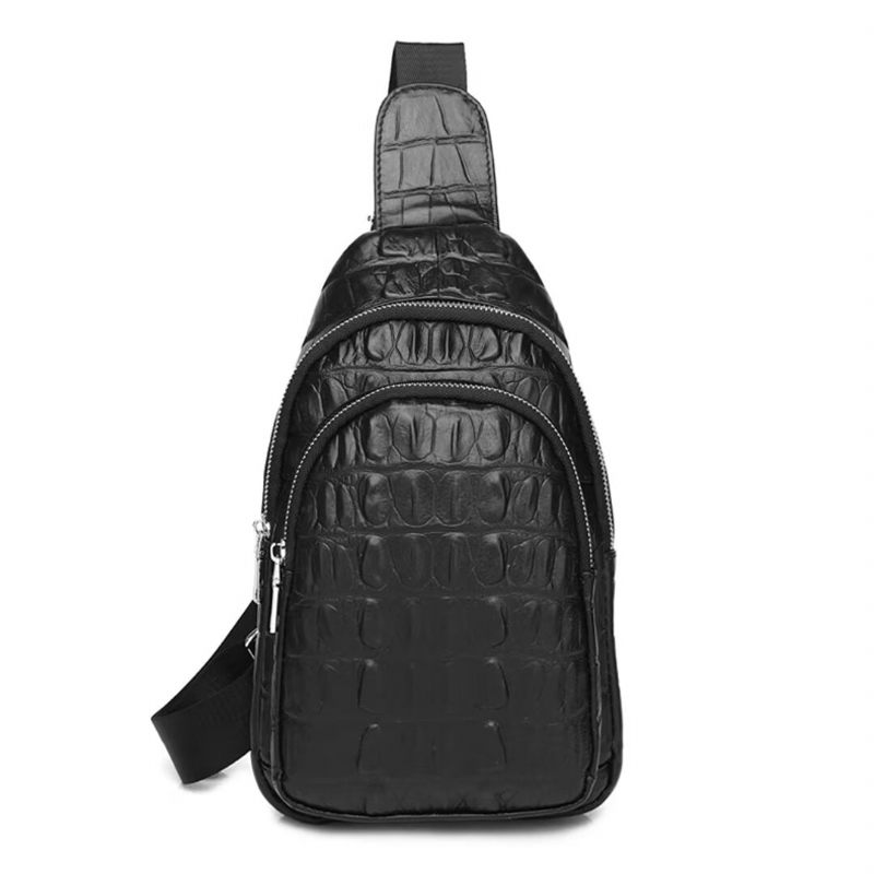 Bolsa Ombro Masculina Chique Couro Urbano - Preto