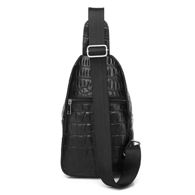 Bolsa Ombro Masculina Chique Couro Urbano - Preto