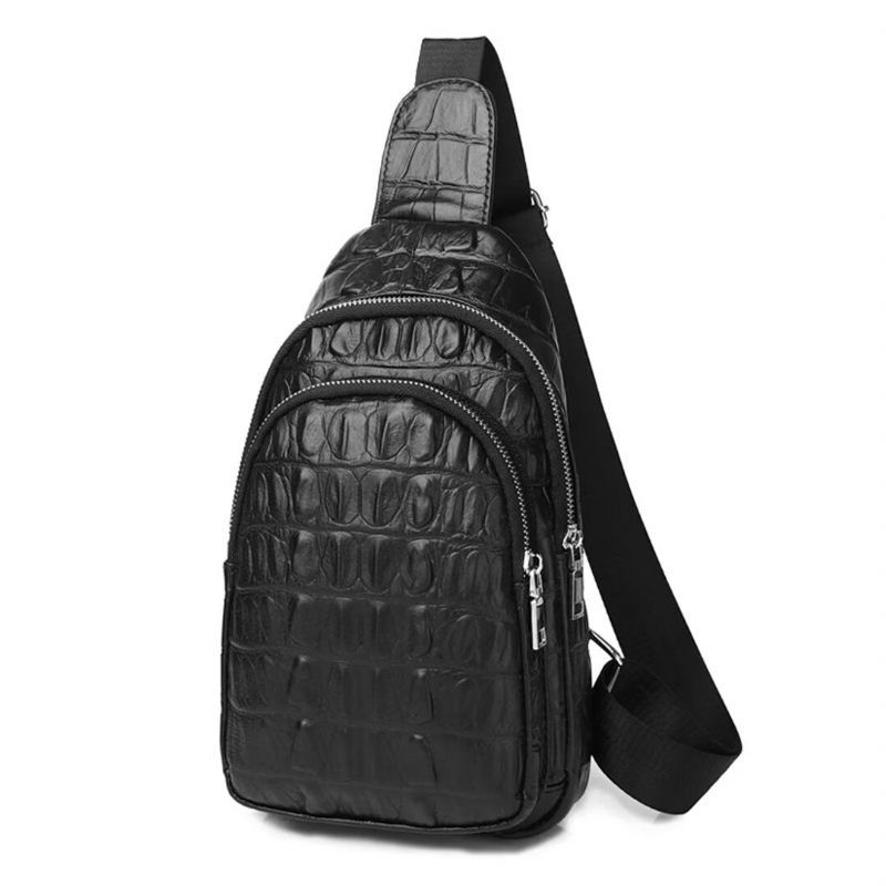 Bolsa Ombro Masculina Chique Couro Urbano - Preto