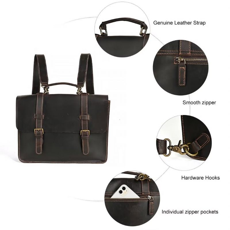 Bolsa Ombro Masculina Chique Executiva Couro Jacaré - Preto