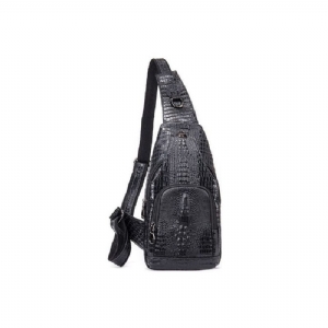 Bolsa Ombro Masculina Com Estampa Crocodilo Mensageiro