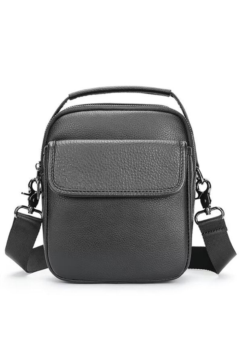 Bolsa Ombro Masculina Couro Aristocrat's Appeal - Preto