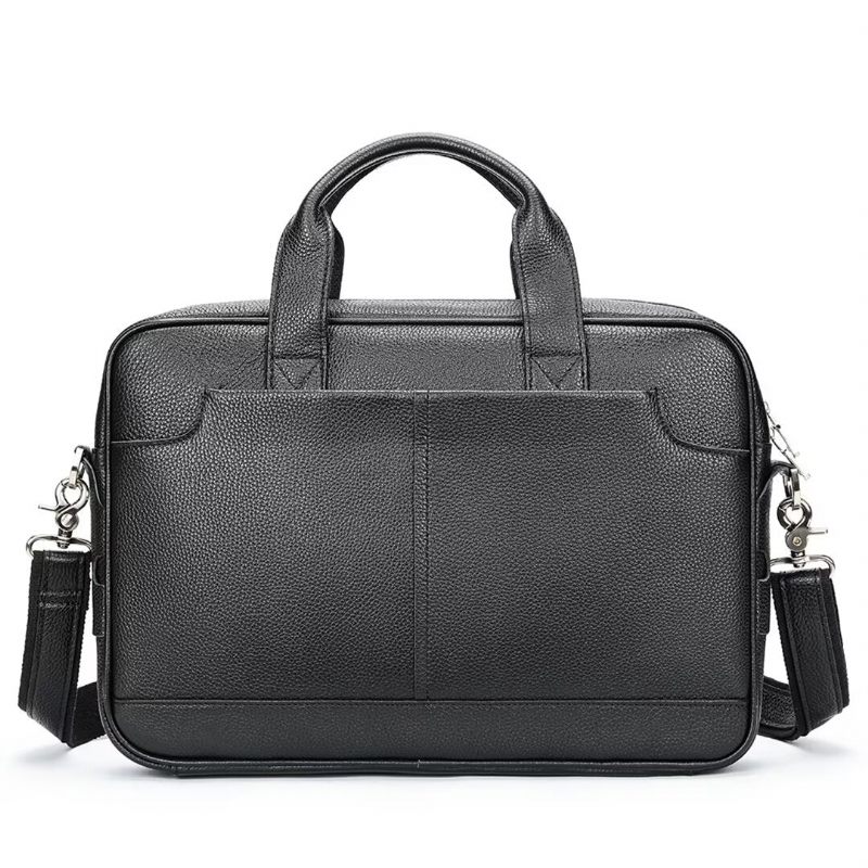 Bolsa Ombro Masculina Couro Cavalheiro Distinto - Preto1