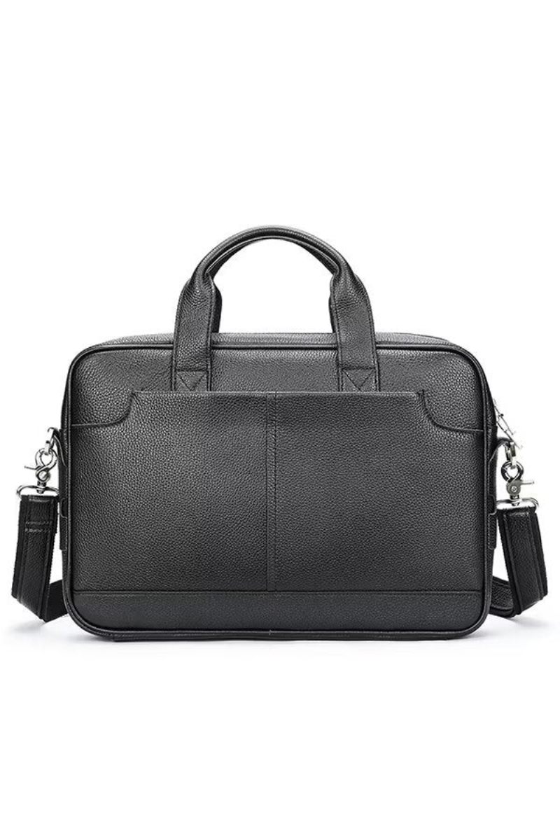 Bolsa Ombro Masculina Couro Cavalheiro Distinto - Preto1