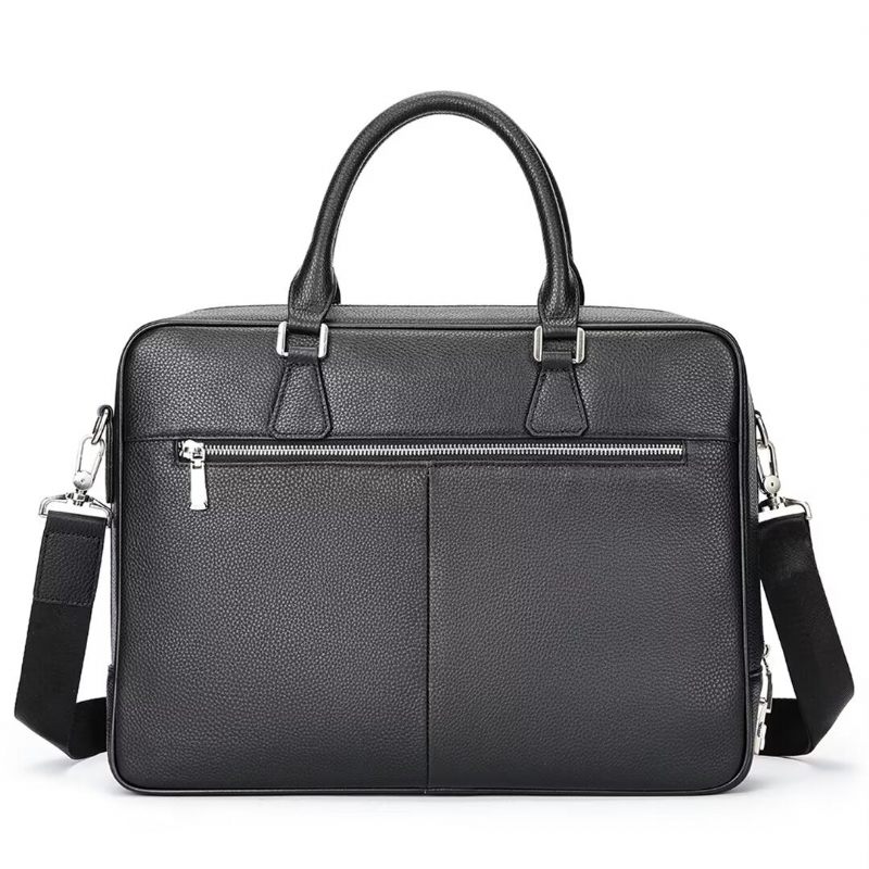 Bolsa Ombro Masculina Couro Elite Executiva - Preto