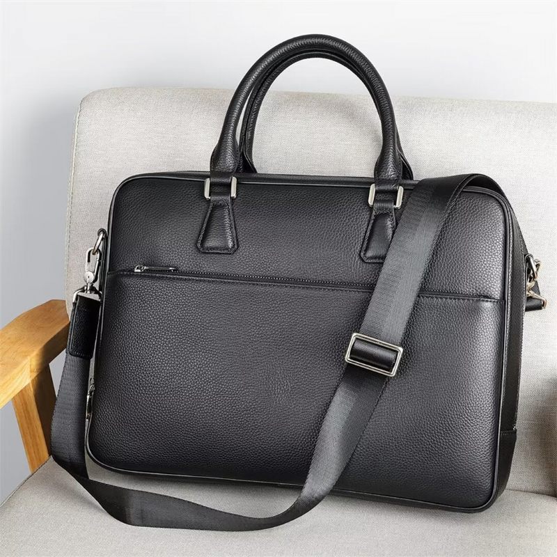 Bolsa Ombro Masculina Couro Elite Executiva - Preto