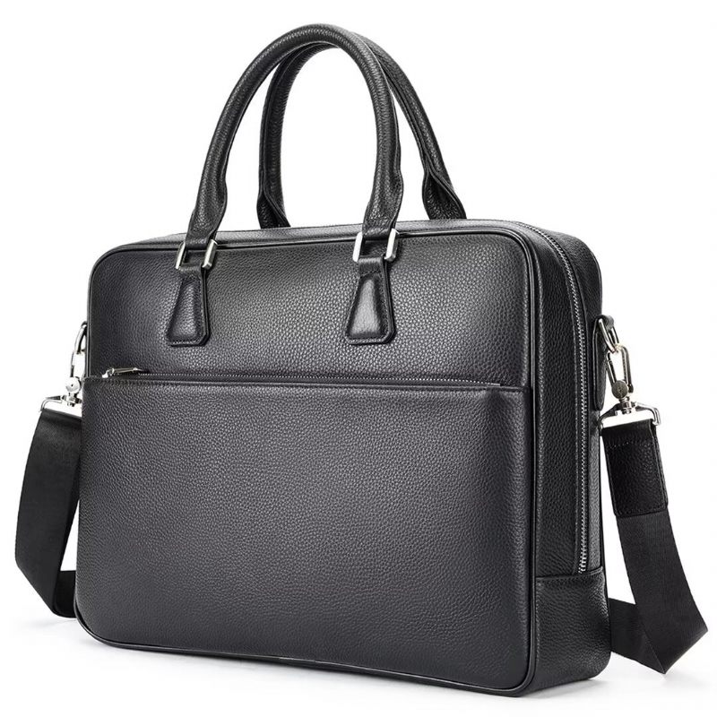 Bolsa Ombro Masculina Couro Elite Executiva - Preto