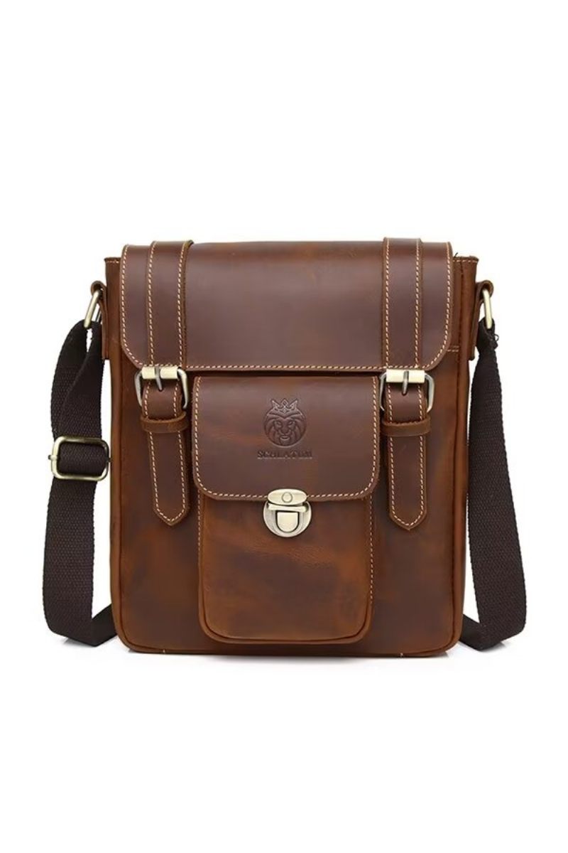 Bolsa Ombro Masculina Couro Imperial - Café