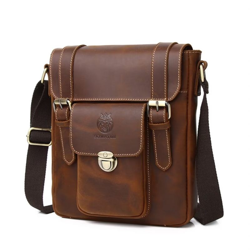 Bolsa Ombro Masculina Couro Imperial - Café