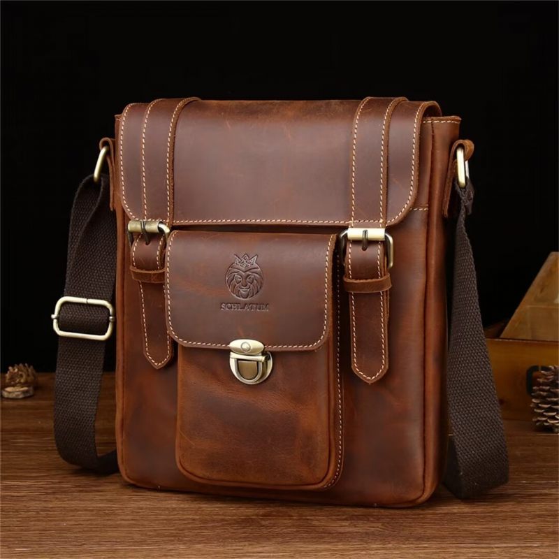 Bolsa Ombro Masculina Couro Imperial - Café