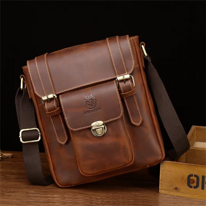 Bolsa Ombro Masculina Couro Imperial - Café