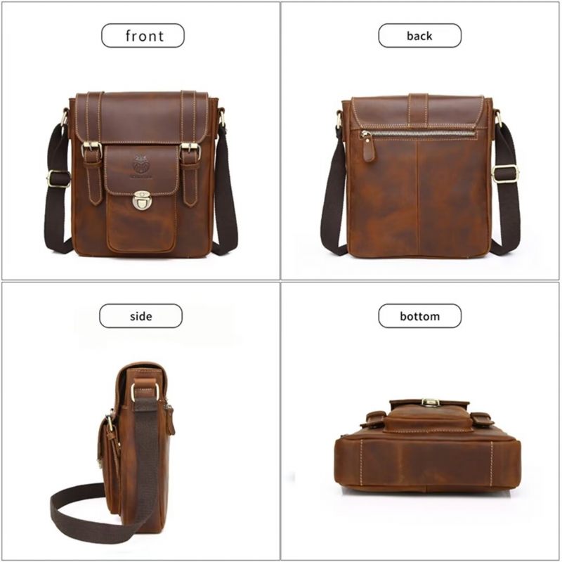 Bolsa Ombro Masculina Couro Imperial - Café