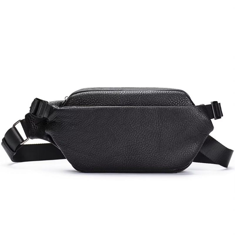 Bolsa Ombro Masculina Couro Jacaré Trailblazer - Preto