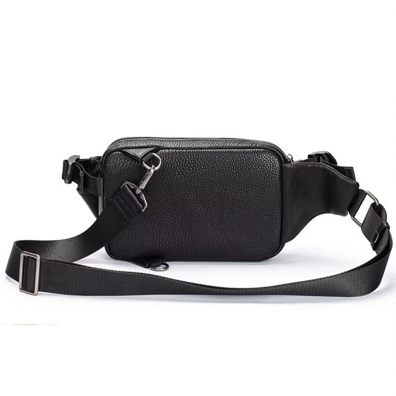 Bolsa Ombro Masculina Couro Jacaré Trailblazer - Preto