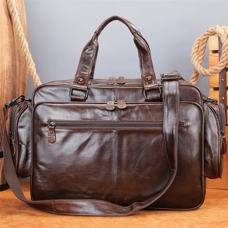 Bolsa Ombro Masculina Couro Metropolitan Maverick - Café