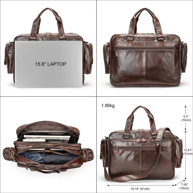 Bolsa Ombro Masculina Couro Metropolitan Maverick - Café