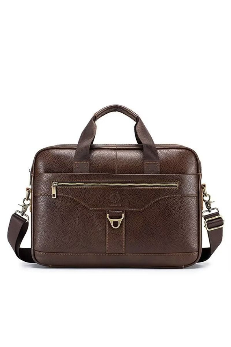 Bolsa Ombro Masculina Couro Metropolitan Prestige