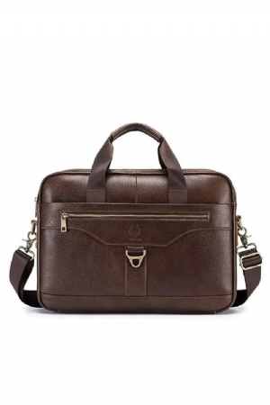 Bolsa Ombro Masculina Couro Metropolitan Prestige