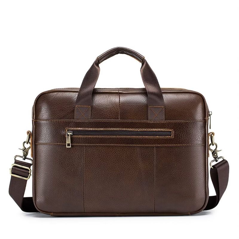 Bolsa Ombro Masculina Couro Metropolitan Prestige - Marrom