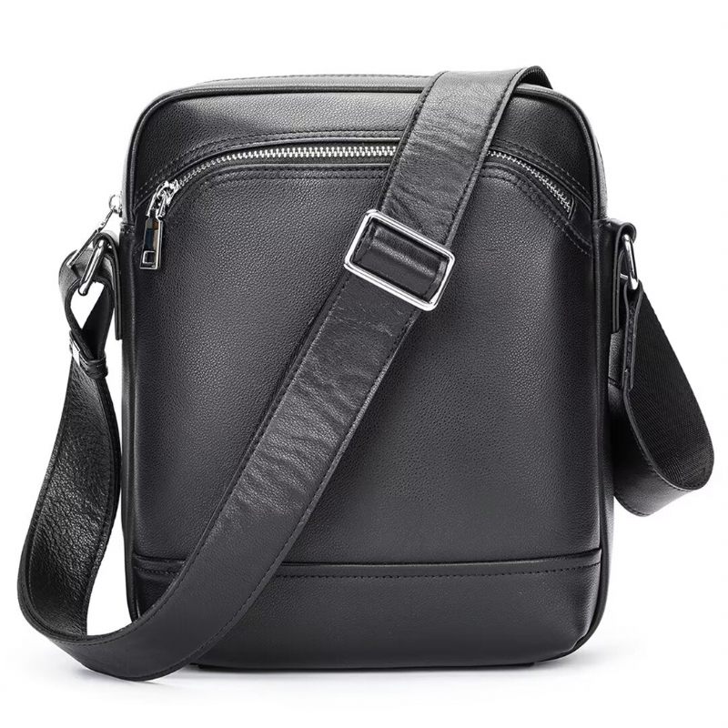 Bolsa Ombro Masculina Couro Sovereign Statement - Preto1