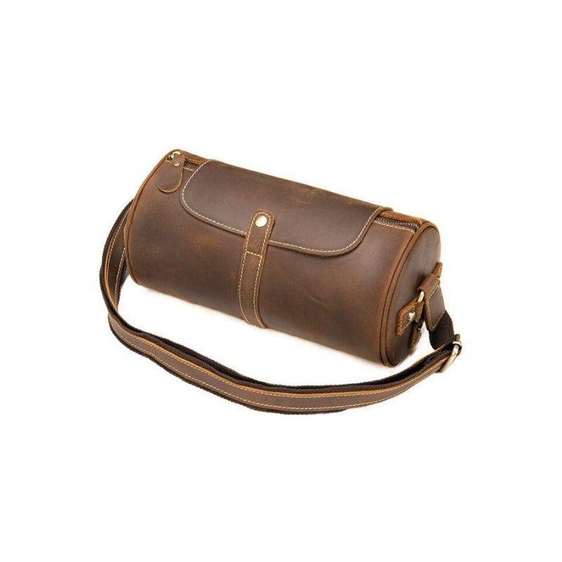 Bolsa Ombro Masculina Elegante Com Zíper Para Viagem Mensageiro Crossbody