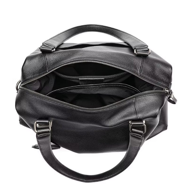 Bolsa Ombro Masculina Elegante Couro - Preto