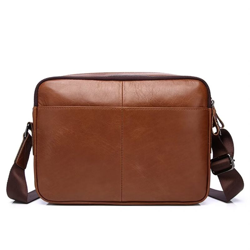 Bolsa Ombro Masculina Elegante Couro Voyager - Preto