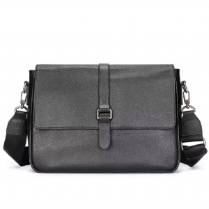 Bolsa Ombro Masculina Executiva Elite Em Couro Jacaré