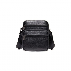 Bolsa Ombro Masculina Luxo Com Aba Couro Exótico Mensageiro Crossbody