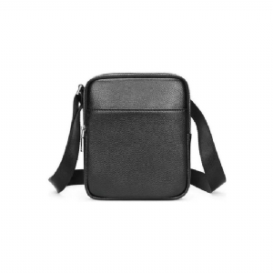 Bolsa Ombro Masculina Luxuosa Com Aba Couro Cravejada Crossbody