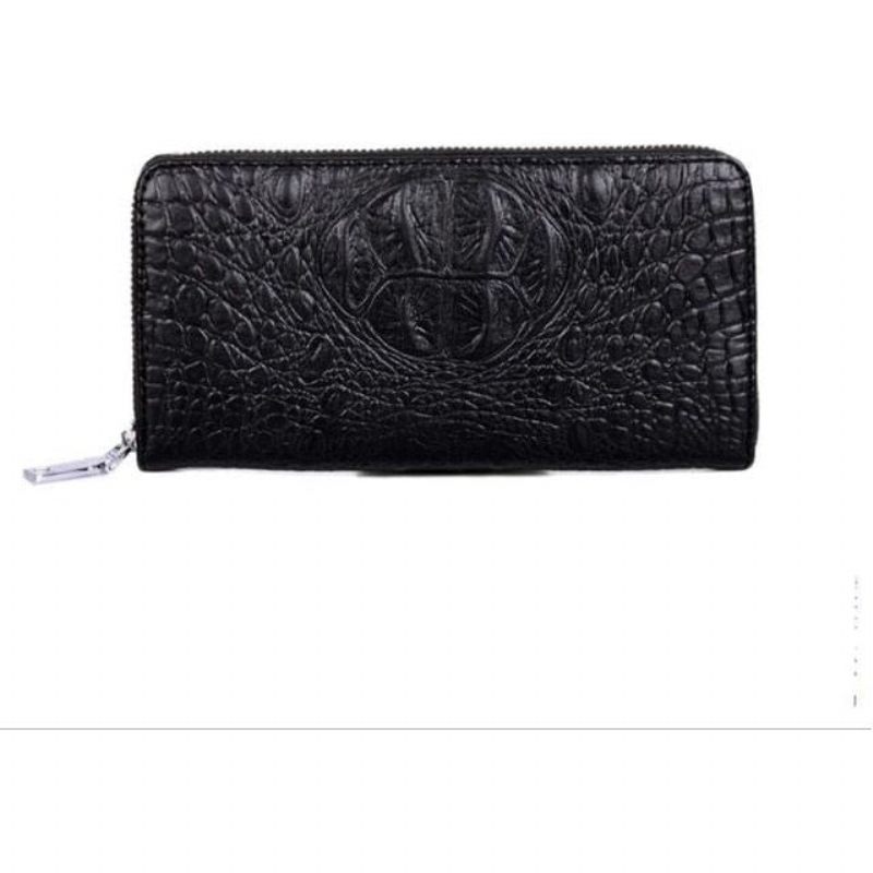 Bolsa Ombro Masculina Luxuosa Crocstyle Empresarial - Preto