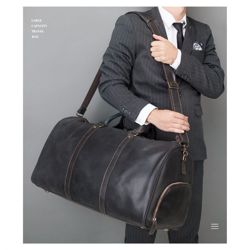 Bolsa Ombro Masculina Mensageiro Para Laptop Viajante - Preto