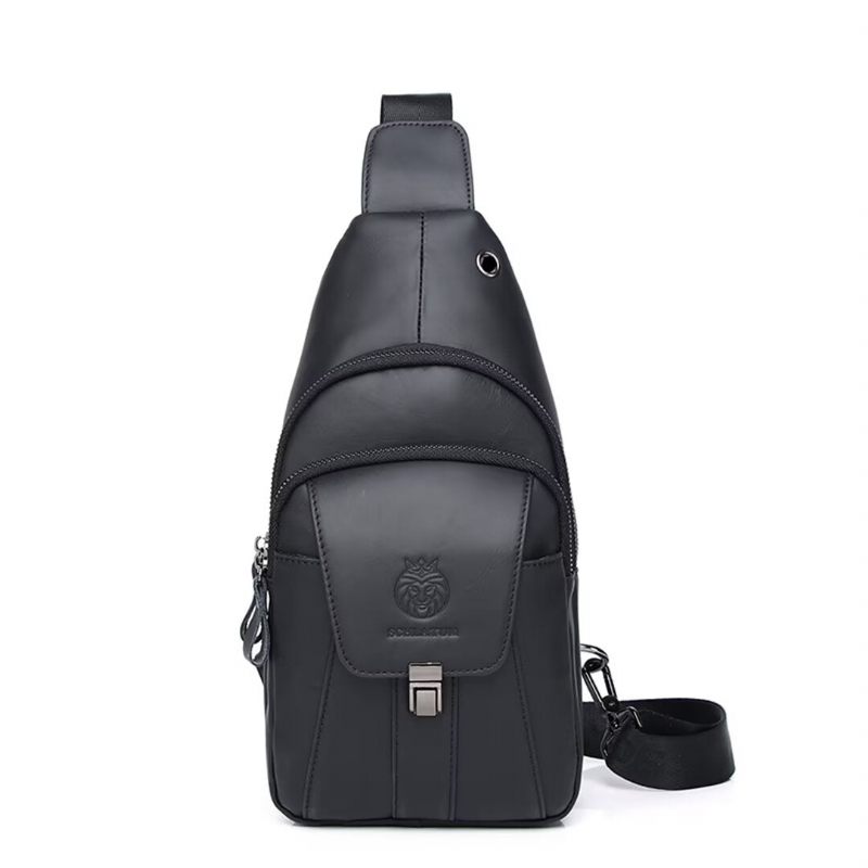 Bolsa Ombro Masculina Metropolitan Leather Journey Tote - Preto