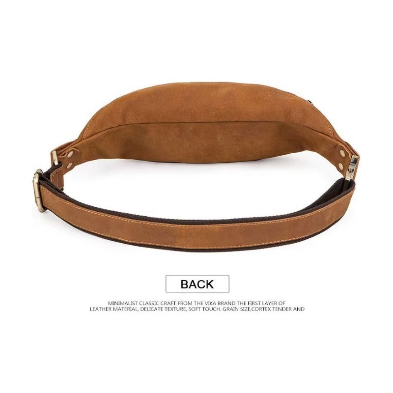 Bolsa Ombro Masculina Multifuncional Elegante Cintura Atlética - Marrom