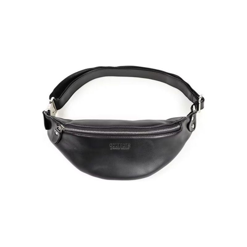 Bolsa Ombro Masculina Multifuncional Elegante Cintura Atlética - Preto