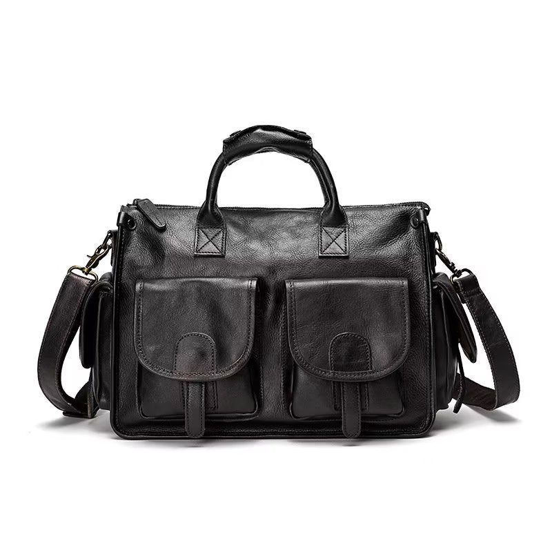 Bolsa Ombro Masculina Para Viagem - Preto