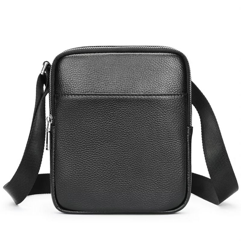 Bolsa Ombro Masculina Pinnacle Prestige Couro Jacaré - Preto