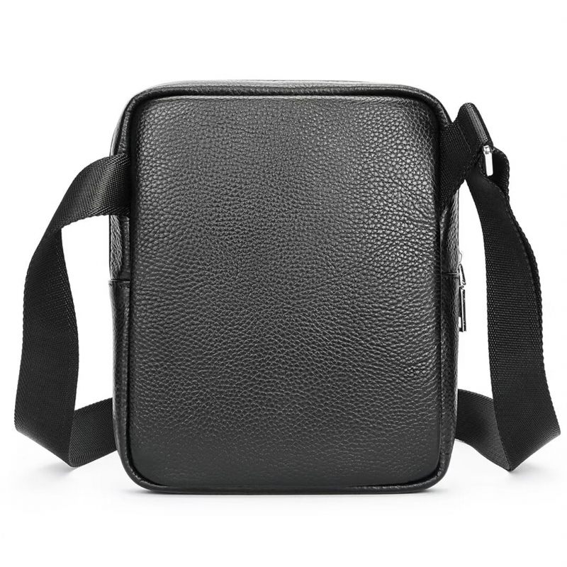 Bolsa Ombro Masculina Pinnacle Prestige Couro Jacaré - Preto