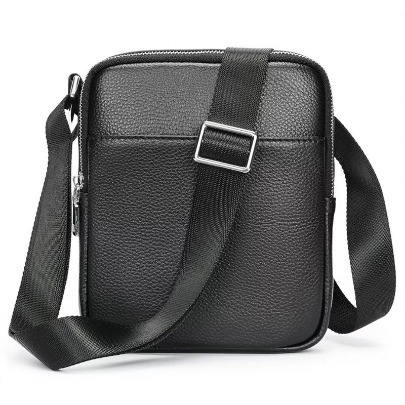 Bolsa Ombro Masculina Pinnacle Prestige Couro Jacaré - Preto