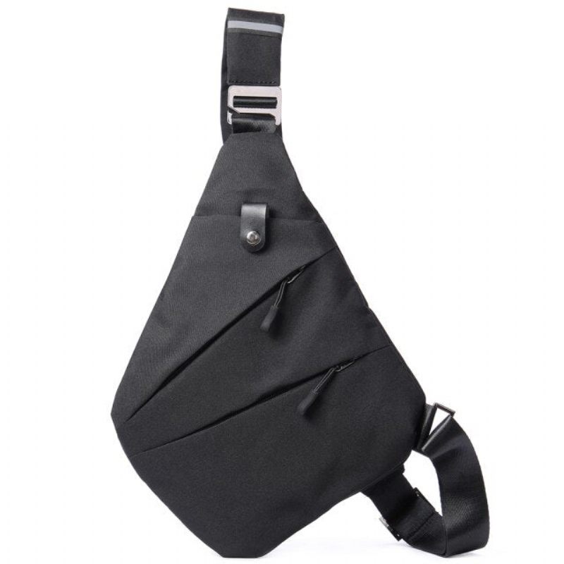 Bolsa Ombro Masculina À Prova D'água Mensageiro Crossbody - Preto