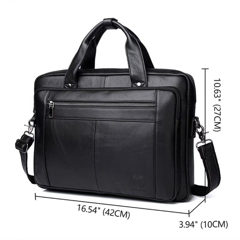 Bolsa Ombro Masculina Quadrada Couro Soberano - Preto