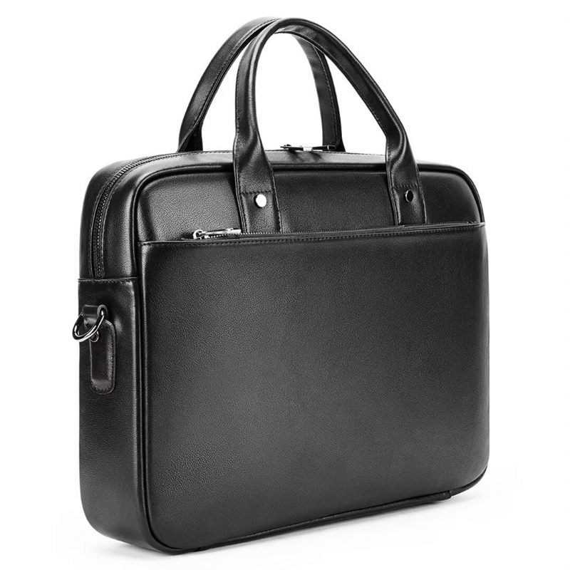 Bolsa Ombro Masculina Urbane Edge Couro Jacaré - Preto