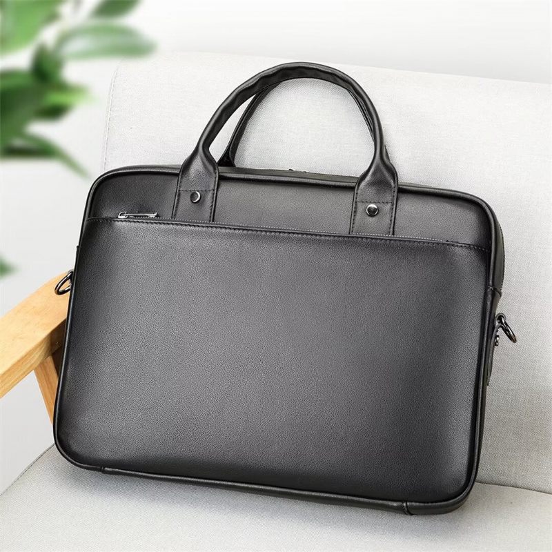 Bolsa Ombro Masculina Urbane Edge Couro Jacaré - Preto