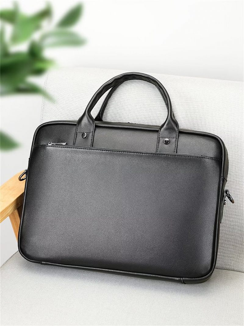 Bolsa Ombro Masculina Urbane Edge Couro Jacaré - Preto