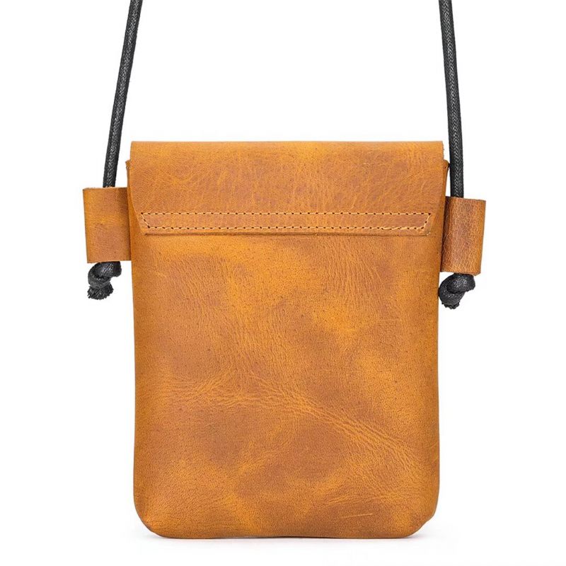 Bolsa Ombro Masculina Urbane Edge Couro Jacaré - Café