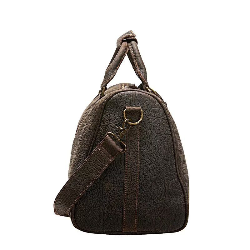 Bolsa Ombro Masculina Viagem Couro Vaca - Café