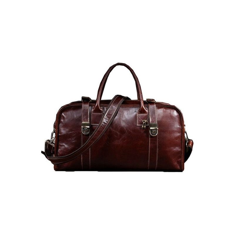 Bolsa Ombro Masculina Vintage Viagem Couro Luxo