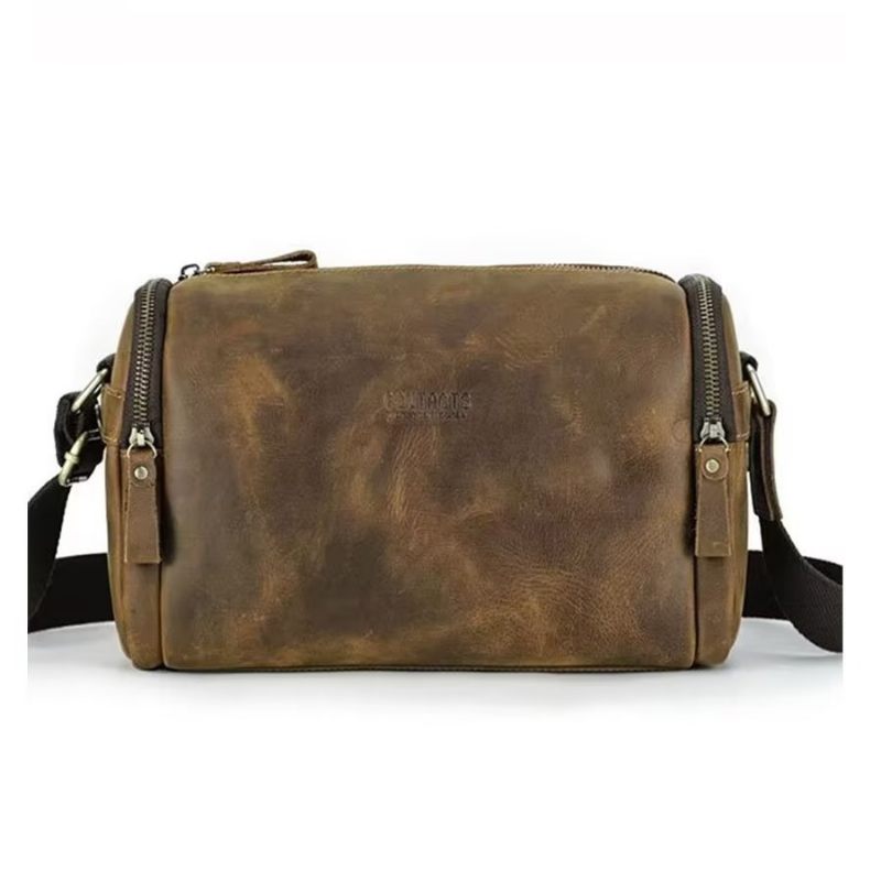 Bolsas Ombro Masculinas Bolsa Crossbody Couro Genuíno